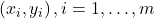 \left(x_i, y_i\right), i=1, \ldots, m