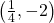 \left(\frac{1}{4},-2\right)