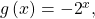 \,g\left(x\right)={-2}^{x},