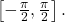 \,\left[-\frac{\pi }{2},\frac{\pi }{2}\right].\,