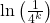 \mathrm{ln}\left(\frac{1}{{4}^{k}}\right)