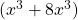 (x^3 + 8x^3)