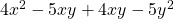 4x^2 - 5xy + 4xy - 5y^2