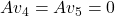 A v_4=A v_5=0