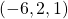  \left(-6,2,1\right)