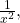 \,\frac{1}{{x}^{2}},\,