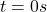 t = 0s
