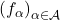 \left(f_\alpha\right)_{\alpha \in \mathcal{A}}