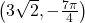 \,\left(3\sqrt{2},-\frac{7\pi }{4}\right)\,