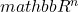 mathbb{R}^{n}