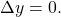 \Delta y=0.