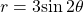 r=3\mathrm{sin}\,2\theta 