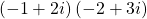 \left(-1+2i\right)\left(-2+3i\right)