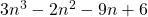 3n^3-2n^2-9n+6