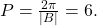 P=\frac{2\pi }{|B|}=6.\,