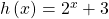 h\left(x\right)={2}^{x}+3