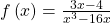 f\left(x\right)=\frac{3x-4}{{x}^{3}-16x}