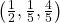  \left(\frac{1}{2},\frac{1}{5},\frac{4}{5}\right)