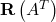 \mathbf{R}\left(A^T\right)