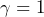 \gamma=1