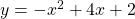 y=-x^2+4x+2