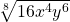 \sqrt[8]{16x^4y^6}