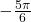 \,-\frac{5\pi }{6}\,