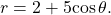 \,r=2+5\text{cos}\,\theta .