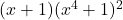(x+1) ( x^4 + 1 )^2