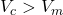 V_c > V_m