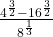  \frac{{4}^{\frac{3}{2}}-{16}^{\frac{3}{2}}}{{8}^{\frac{1}{3}}}