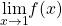 \underset{x\to 1}{\text{lim}}f(x)