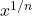 Rendered by QuickLaTeX.com \quad x^{1/n} \quad