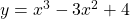 y={x}^{3}-3{x}^{2}+4