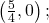 \,\left(\frac{5}{4},0\right);\,