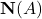 \mathbf{N}(A)