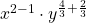 x^{2 - 1}\cdot y^{\frac{4}{3}+\frac{2}{3}}