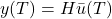 y(T)=H \bar{u}(T)