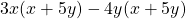 3x(x+5y)-4y(x+5y)