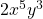 2x^5y^3