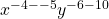 x^{-4--5}y^{-6-10}