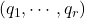 (q_1, \cdots, q_r)