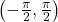 \,\left(-\frac{\pi }{2},\frac{\pi }{2}\right)