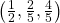  \left(\frac{1}{2},\frac{2}{5},\frac{4}{5}\right)