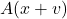 A(x+v)