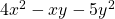 4x^2 - xy - 5y^2