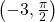 \,\left(-3,\frac{\pi }{2}\right)\,