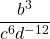 \dfrac{b^3}{c^6d^{-12}}