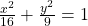 \,\frac{{x}^{2}}{16}+\frac{{y}^{2}}{9}=1\,