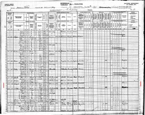 Census example from Winnipeg, 1901